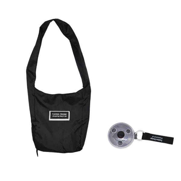 Quality Mini Reusable Polyester Foldable Folding Shopping Bag To Roll Up In Small Case Portable Tote Shopping Bag for sale