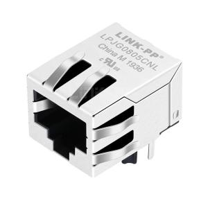 Halo HFJ11-1G02EAA Compatible LINK-PP LPJG0805CNL 100/1000 Base-T Tab Down Without Led One Port Lan Connector RJ 45 Jack