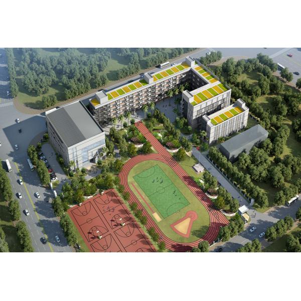 Weather Resistance School Metal Building Construction With Multi Story