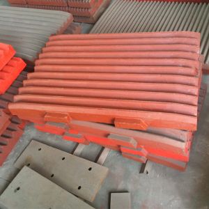 China shanbao jaw crusher spare parts high manganese steel jaw plates wholesale
