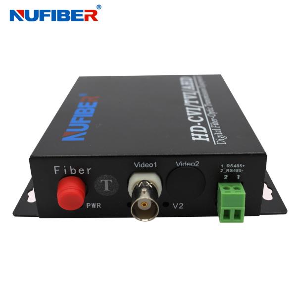 Quality 1RS485 1BNC Fiber Audio Converter , Optical Video Transmitter And Receiver CCTV DVR 1080P 720P Analog Signal Fiber Video Converter for sale