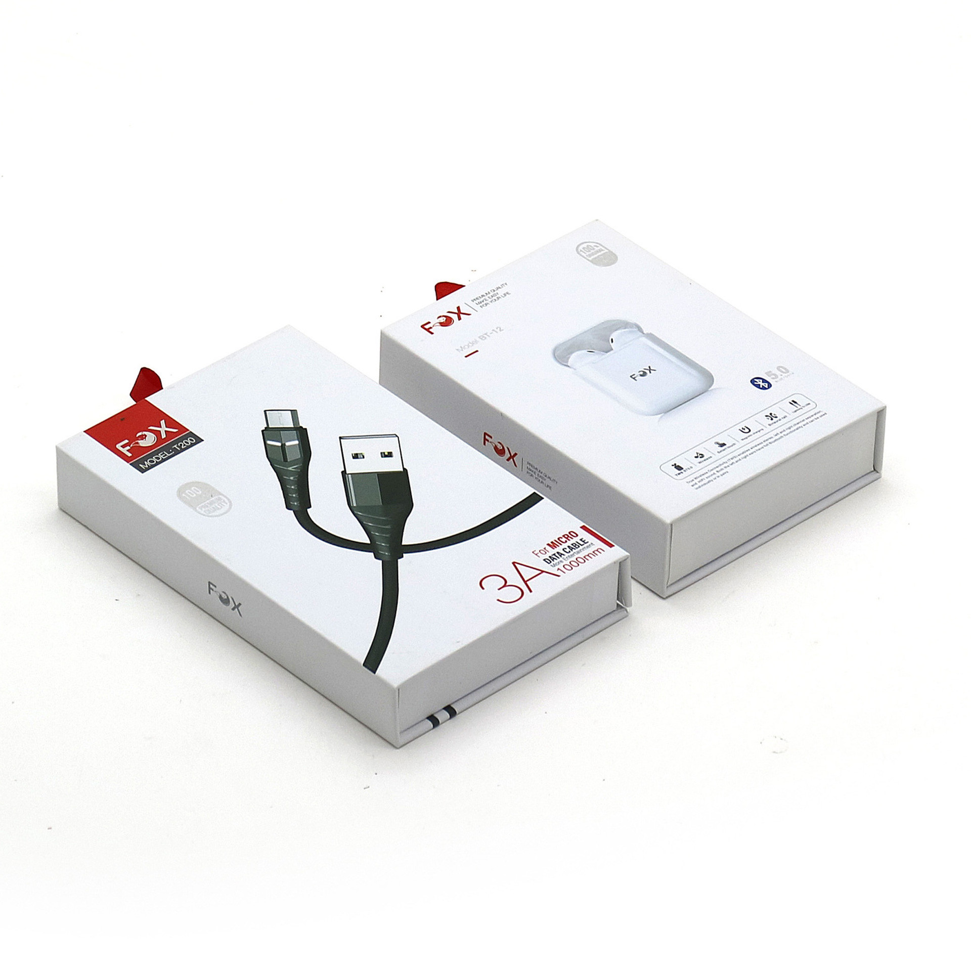 Customized Data Cable Packaging Box Headphone Packaging Box Folding Recycled
