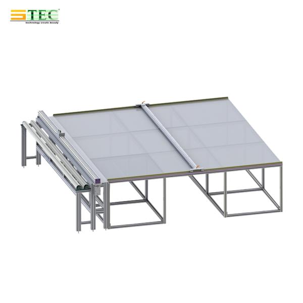 Quality Manual Fabric Roller Blinds and Cutting Table Machine for Sunscreen / Blackout / Zebra Roller Blind Fabric for sale