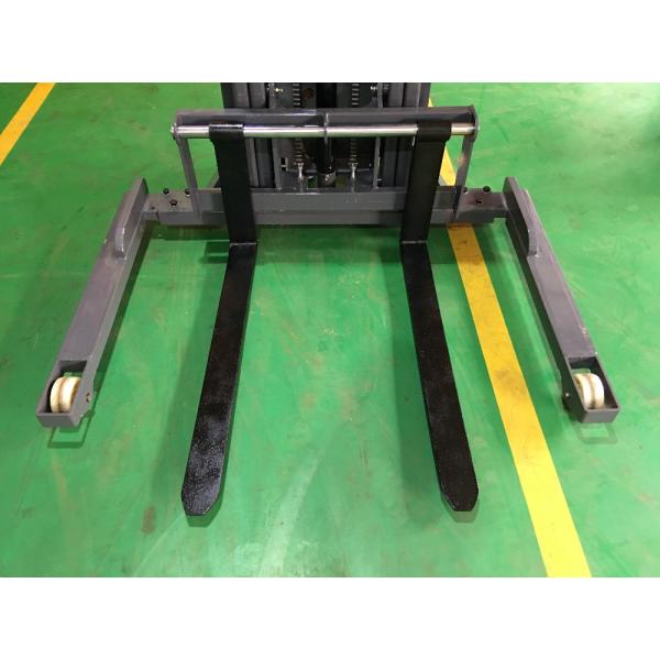 Fork Width Adjustable Electric Pallet Stacker 1 Ton 2 Ton DC Motor Semi Electric Stacker