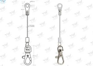China Trigger Hook Wire Rope Sling Eyelet End Steel Safe Rope With Snap Key Hook wholesale