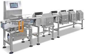 China Horizontal Weight Grader Sorting Machine Multi Weight Sorting Checkweigher PLC Control on sale