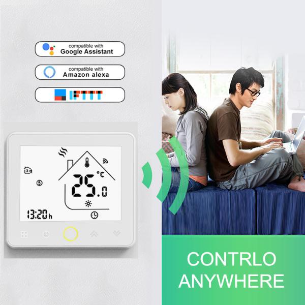 APP WiFi Smart Thermostat Temperature Controller for Water/Electric floor Heating Water/Gas Boiler Works with Alexa