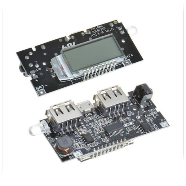 Dual USB 5V 1A 18650 Battery Charger Module For Arduino