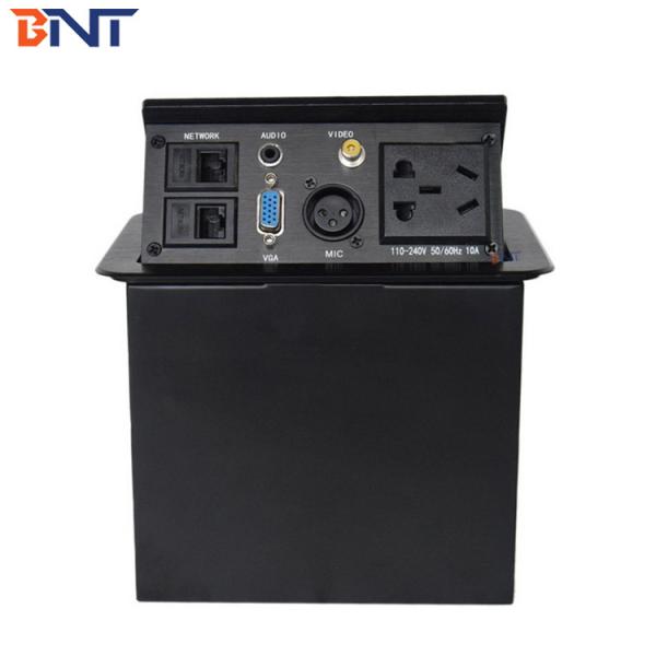 Quality conference power data solution hydraulic pop up table electrical socket box for sale