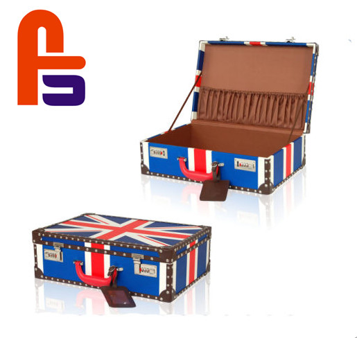 Custom Large Suitcase Packing Hand Make Finished Cardboard Storage Boxes
