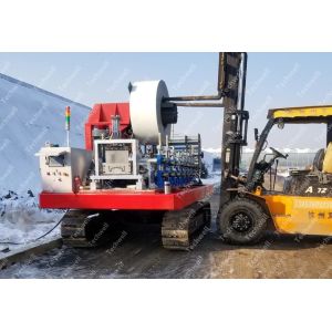 China Half Round 5in Rainwater Drainpipe Portable Gutter Machine wholesale