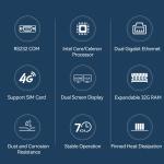Intel Core I5-6200U Fanless Mini Industrial PC With Dual RS232 COM Dual LAN DDR4