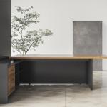Support customization Modern Office Boss Table And Chair Combination Large Shift