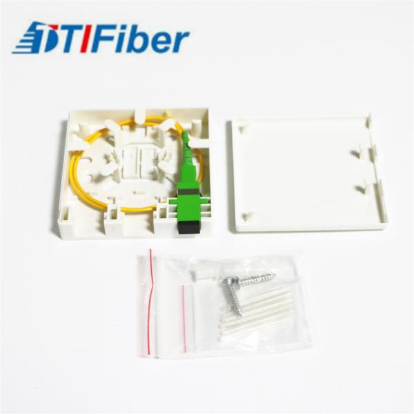 Quality Mini Distribution Fiber Optic Terminal Box Wall Mounted Structure With SC Connector for sale
