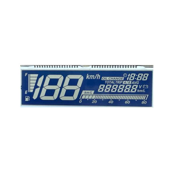 HTN LCD Display PIN Connector Segment Type HTN LCD for Instruments and Meters