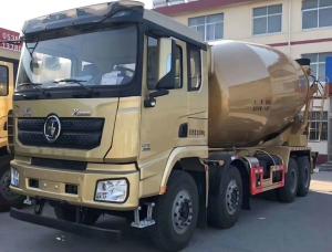 China 380HP Concrete Mixer Truck SHACMAN X3000 8x4 Concrete Mixer Vehicle Gold wholesale