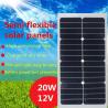 Strongly Waterproof Flexible PV Solar Panels 18V 25W With Two Conductor Wire for sale