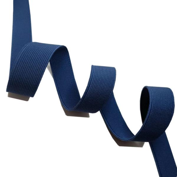 Brushed Polyester Elastic Webbing 25mm Elastic Band Dark Blue