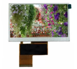 China Custom Transparent 4.3 TFT LCD Display , 480 * 272 Dot TFT Color Screen wholesale