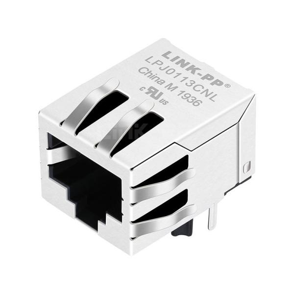 Quality Pulse J00-0064NL Compatible LINK-PP LPJ0113CNL 10/100 Base-T Tab Down Without Led Single Port Shielded Connector RJ45 Female Jack for sale