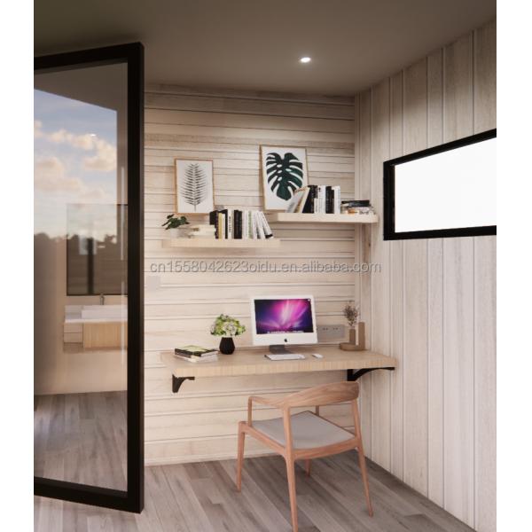 Family Living Wooden Floor 20ft Seashore Holiday Special Shaped House with Customized Color and Fast Installation