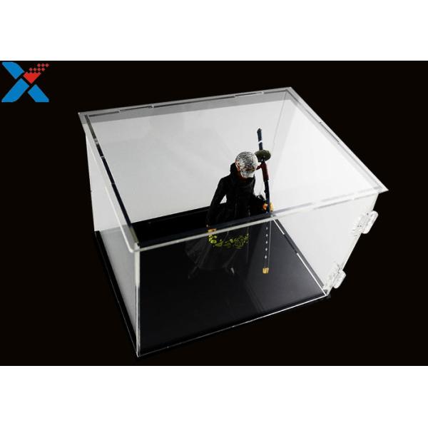 Rectangle Acrylic Display Box Open Door Assembled Clear Dust Storage Box