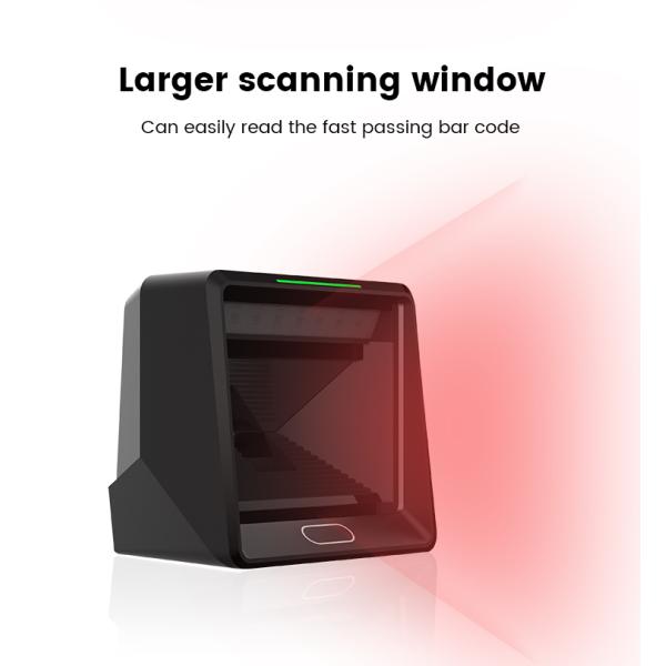 High Performance 2D QR Code Reader Automatic Scanning Platform CMOS USB Wired Desktop Barcode Scanner