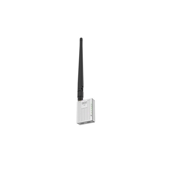 D02 data link has three frequency bands and supports point-to-multi, relay and point-to-multi modes with 30-60km range.