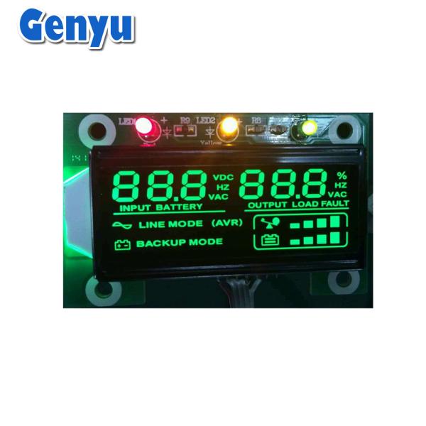 Quality VA LCD Display Black Screen Transflective COB Module with Emerald Backlight for sale
