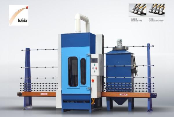 Quality Vertical Glass Sandblasting Machine Customized Color Design and Mechanical Text Report for sale