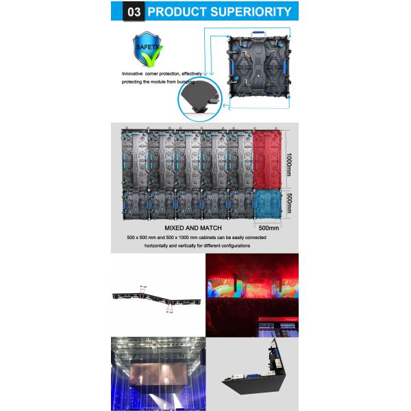 Kingvisionled P3.91 Indoor Rental LED Screen Front Service Video Wall 250x250