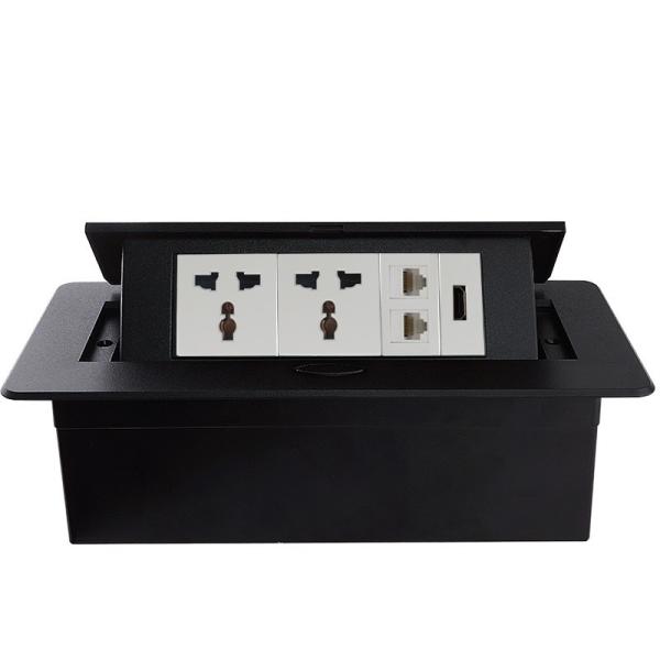 Pop Up Type table mounted Data Socket Outlet european Power Socket with USB type