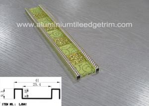 China Aluminium Alloy Mosaic Border Tiles Sheets Brushed Surface Easy Installation wholesale