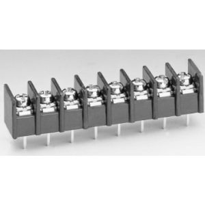 Electrical Black Barrier Terminal Blocks With Removable Clear Plastic Insulating