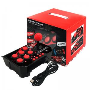 China Wholesale Price 4-in-1 Retro Arcade Station USB Wired Rocker Fighting Stick Game Joystick Controller For Android TV Games on sale