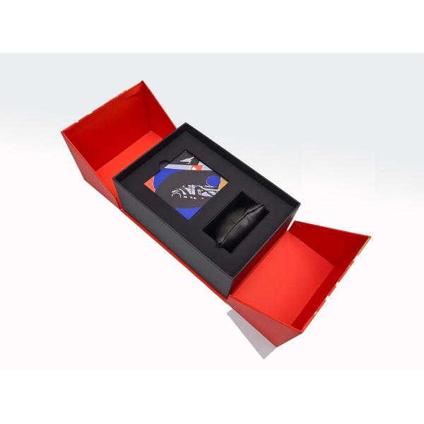 CMYK Custom Rigid Boxes , luxury gift packaging with Gold Foil Stamping EVA tray