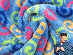 Printed Coral Fleece, Warp Knitted Fleece, Blanket Fabric/High Quality fabric material 100% polyester printed coral flee
