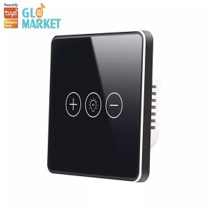 Smart Home Dimmer Light Tuya Wifi Smart Switch Wireless Glass Crystal Panel