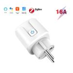 Tuya Zigbee 3.0 240v Smart Wifi Socket Plug EU 16A For Alexa Google Home Gateway