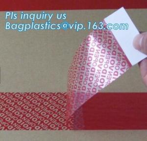 China labeling tape, Number Transfer Warranty Clothing With Series Number Void Seal Tamper Evident Security Tape on sale