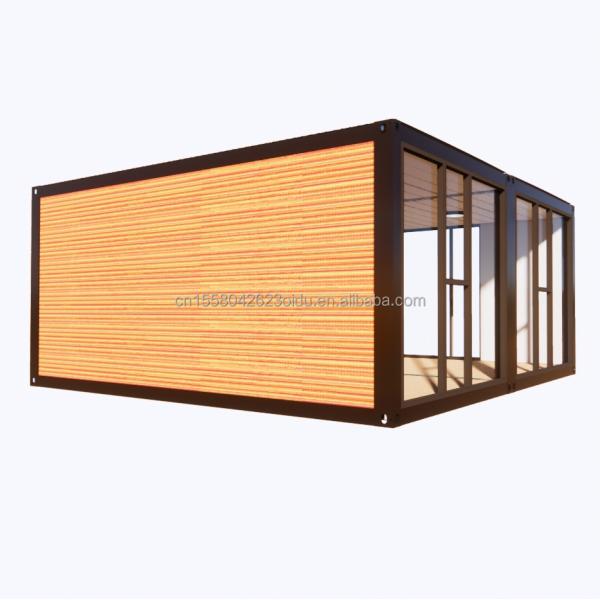 Aluminum Alloy Windows Modified Shipping Container Prefabricated Wooden Leisure Homes for Countryyard Family Vacation