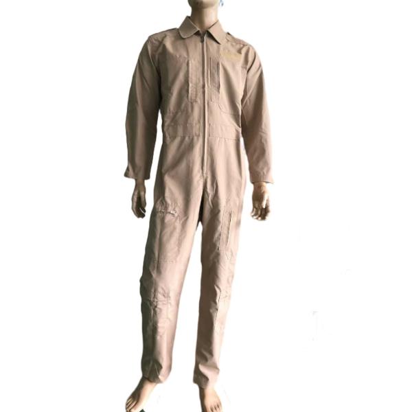 Fireproof Khaki One Piece Work Uniform Flame Retardant Suit