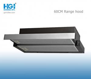 China 60CM Slim Slide Out Telescopic Range Cooker Hood Stainless Steel wholesale
