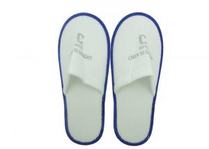 China Brushed Fabric Disposable Anti Skid Airline Slippers Hotel White Disposable Slipper wholesale