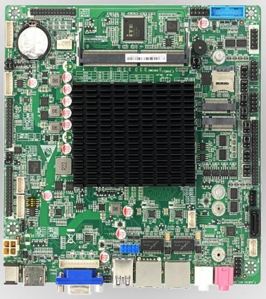 Quality Intel J6412CPU Mini ITX Thin Motherboard 2LAN 6COM 8USB for sale