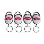 Custom Retractable Badge Holder ID Badge Reel With Hook And Split Ring