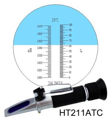 Quality 1ppt Hand Held Refractometer , Hand Held Salinity Refractometer for sale