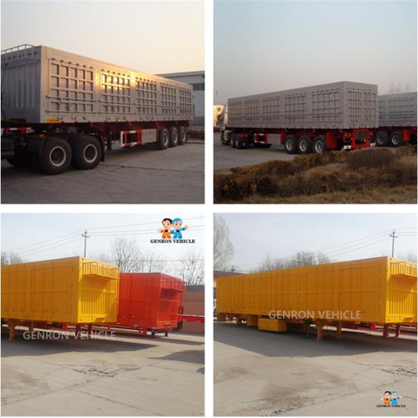 New Type 150T Box Van Trailer Loading Coal In Mongolia Market