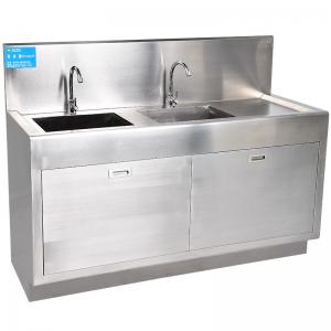 China 304 Stainless Steel Hospital Medical Scrub Sink Surgical Wash Basin Free Standing on sale