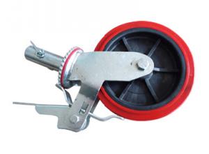 China Scaffolding Swivel Casters Cast Iron Rim Wheel for Adjustable Screw Jack Base wholesale